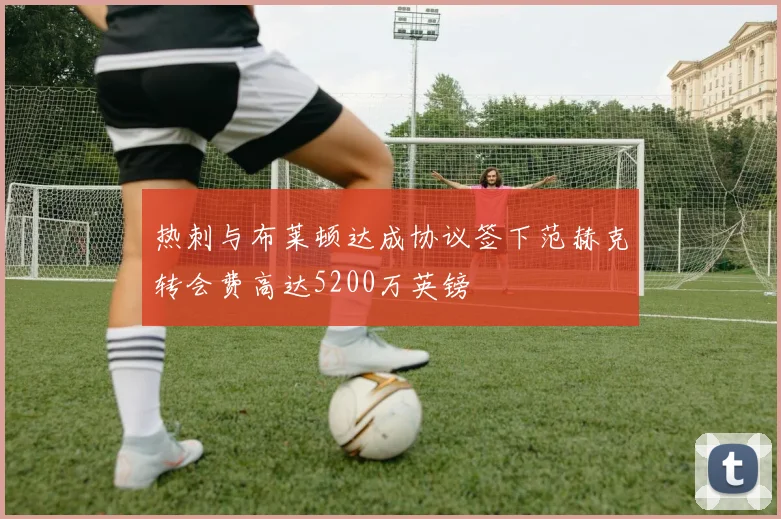 热刺与布莱顿达成协议签下范赫克转会费高达5200万英镑